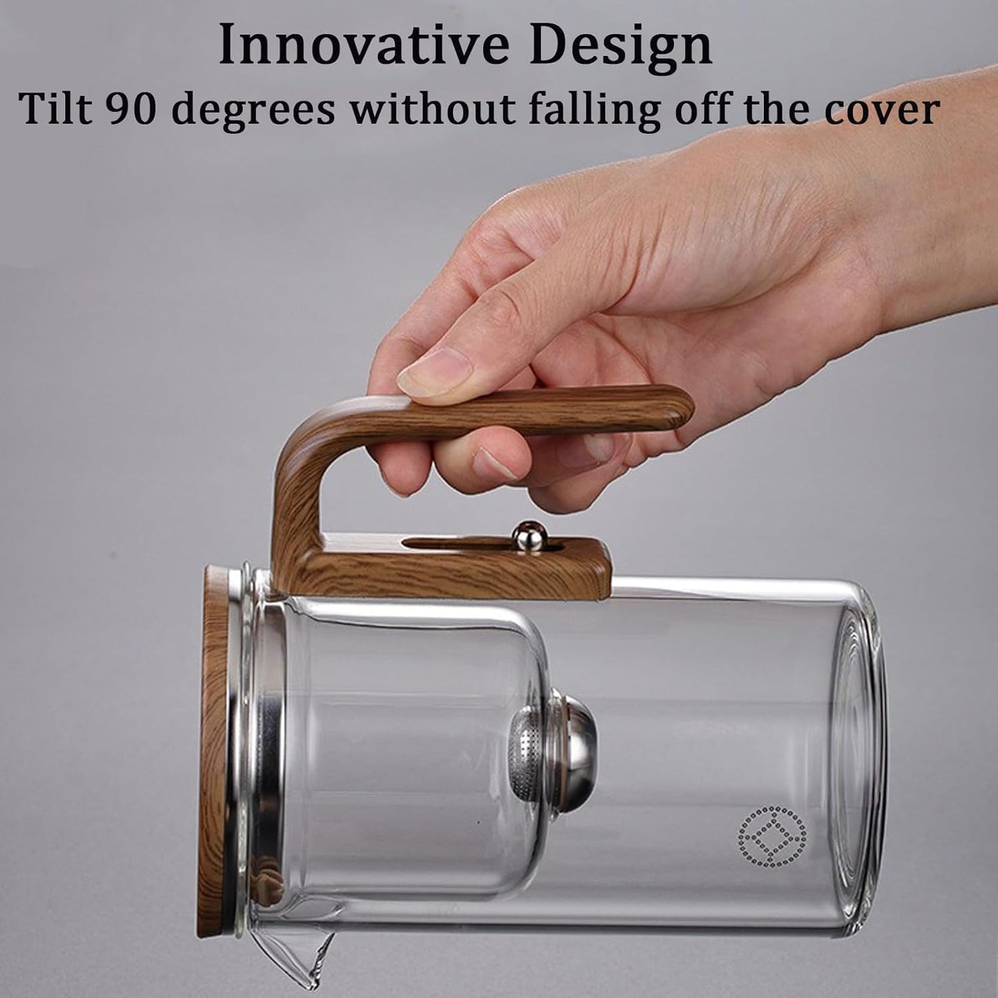 Glass Teapot with Water Filler and Strainer