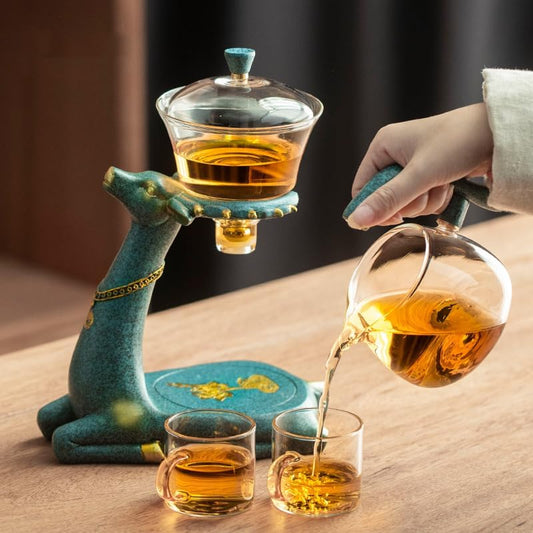 Heat Resistant Glass Tea Set with Heater