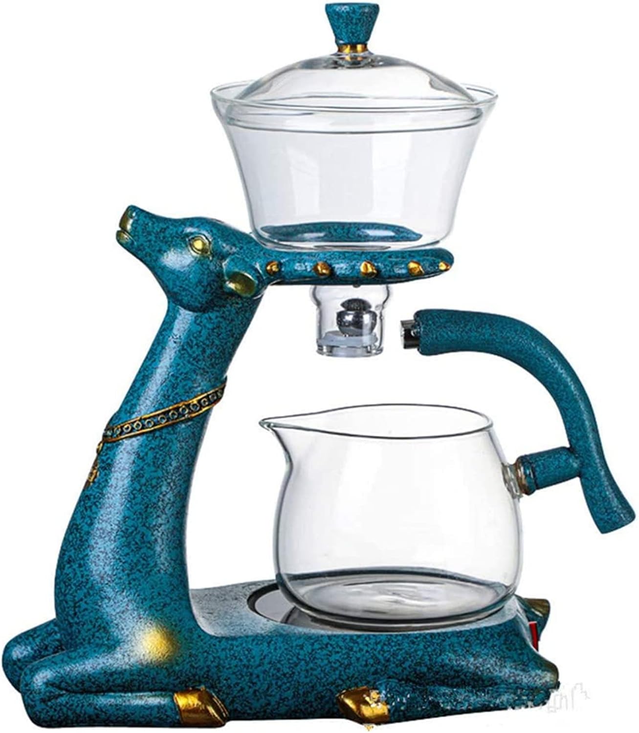 Heat Resistant Glass Tea Set with Heater